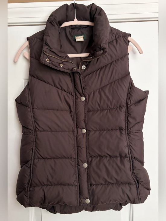 J. Crew Jackets & Blazers - VTG Y2K J Crew Choc Brown Goose Down Puffer Vest Sm Preppy Neutral Gorpcore EUC
